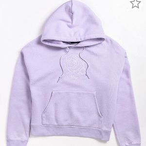 Obey Harbor Lavender Cropped Hoodie